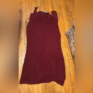 Alfred Red Strapless Bodycon Dress